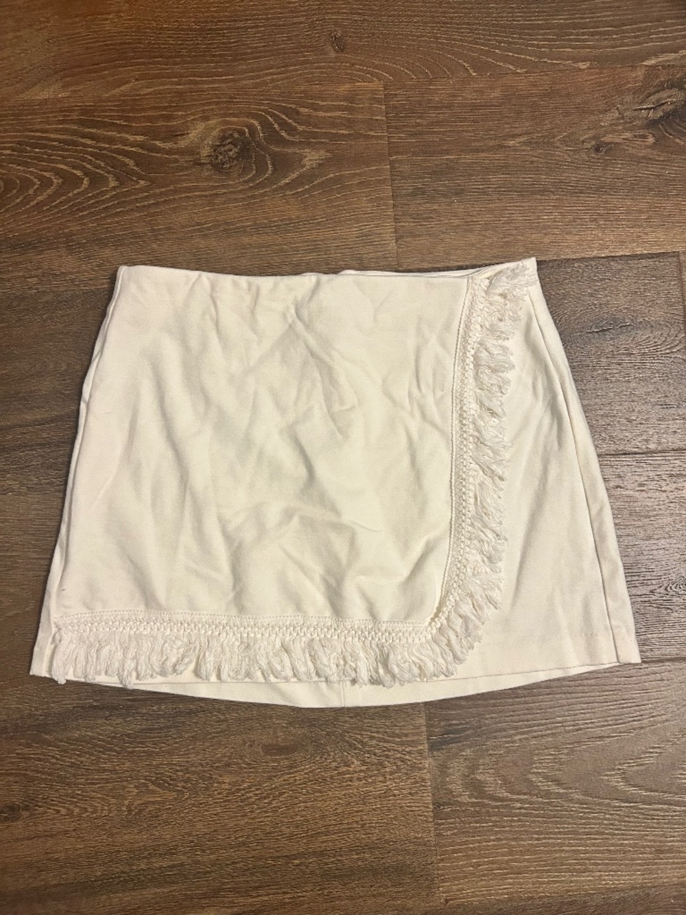 White Fringe Skirt